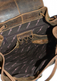 Vintage-Leder Rucksack braun
